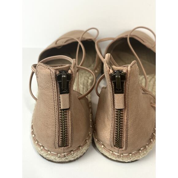 Eileen Fisher women's Lee D'Orsay flat espadrilles in tan, size 8-1/2 - Picture 5 of 9